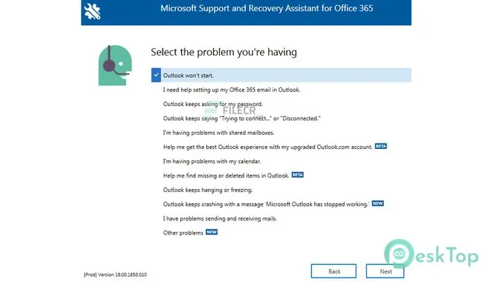 Microsoft Support and Recovery Assistant