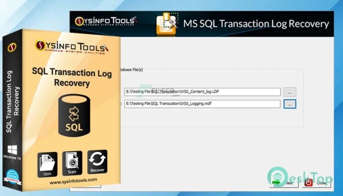 SysInfoTools MS SQL Transaction Log Recovery 22.0 Download