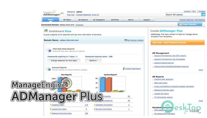 ManageEngine ADManager Plus 7.0.0 Build 7062 Professional