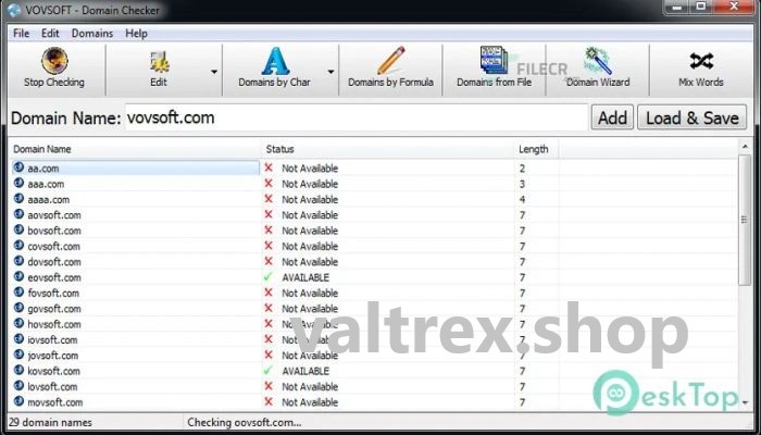 VovSoft Domain Checker 7.3.0 Free Download For Windows