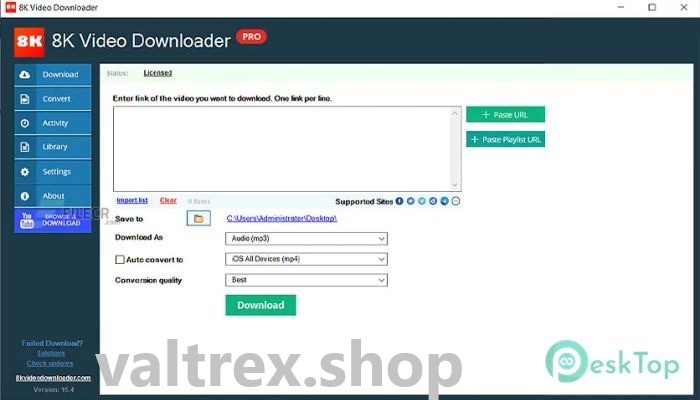 8K Video Downloader Pro 15.4 Free Download Latest Version