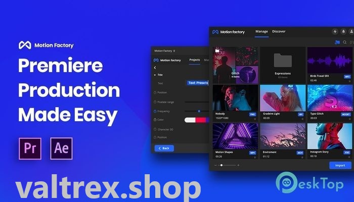 Motion Factory For After Effects/Premiere 2.40 Free Download