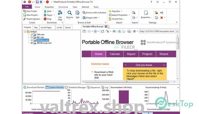 MetaProducts Portable Offline Browser 8.4.0.4960 Free Download