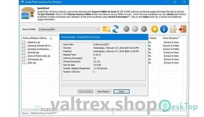 Unzip Photo Archives 2.1 Build 2003.19 Free Download For Pc